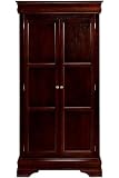Review Home Decorators Collection  / Louis Philippe W/door Bookcase Wood Doors Cherry