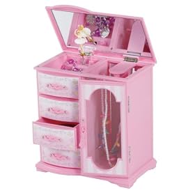 <b>Kid's Jewelry Armoire - Kaitlyn - Jewelry Boxes by Mele - 824-11M</b>