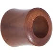 7/16" Organic Sawo Wood Hollow Saddle Plug