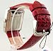41GOaUqpVZL. SL75  Fossil Womens Red Leather Crystal Watch #FS4416