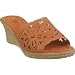 Womens Rust / Orange Colored European Extreme Lightweight Leather Comfort Shoe By Spring Step Image