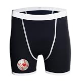 Artsmith, Inc. Boxer Brief (Briefs) I Love Baseball - Black/White, Large