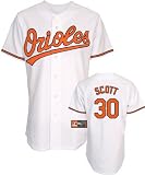 Luke Scott Jersey: Youth 2010 Majestic Home White Replica #30 Baltimore Orioles Jersey