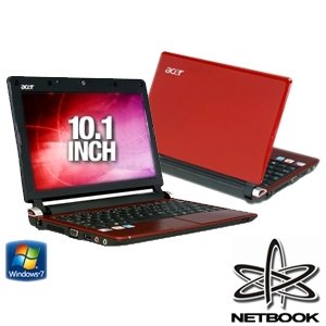 Acer AOD250-1325 10.1-Inch Ruby Red Netbook - Over 3 Hours of Battery Life (Windows 7 Starter)