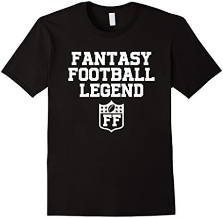 Men's Fantasy Football Legend T-Shirt Best In League Tees Large Black