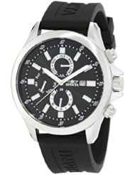 Invicta Womens 1838 Specialty Black Dial Black Polyurethane Watch