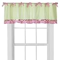 My Baby Sam Paisley Splash in Pink Curtain Valence