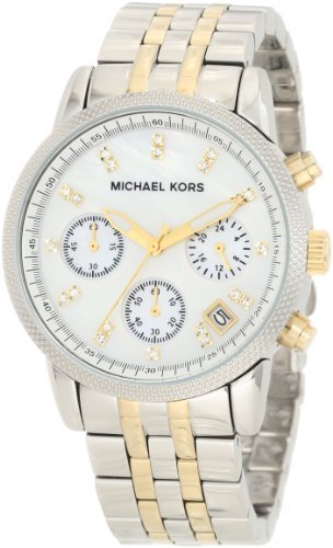 Michael Kors MK5057 Two-Tone Chronograph with Stones Watch