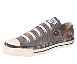 Converse Men's All Star Chuck Taylor Patchwork Ox Casual Shoe Beige, Gray, Plaid