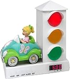Stoplight Sleep Enhancing Clock, Groovy Car with Butterflies
