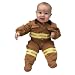 Jr. Fire Fighter Suit, size 6 to 12 Months (tan)