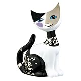 Rosina Wachtmeister Bianco e Nero Porcelain Cat Figurine - Emma