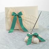 David's Bridal Lovely Lace Guest Book and Pen Set Style Db38gbpw by David's Bridal
