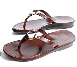 Jericho Style II - Camel Shoemaker Unisex Outdoor Leather Biblical (Jesus - Yashua) - Sandals from the Holy Land
