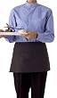 Chef Works F9 3-Pocket Waist Apron, 12-Inch Length by 23-Inch Width, Black
