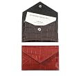 Mini Crocodile Embossed Leather Envelopes, 4-1/4" X 2-7/8"