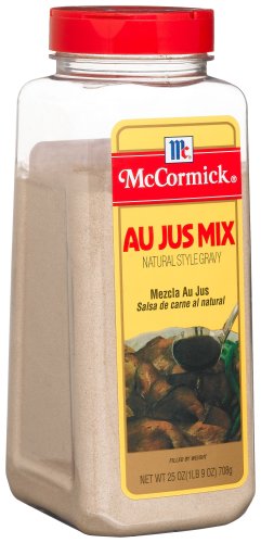 McCormick Au Jus Mix, Natural Style Gravy, 25-Ounce Plastic Bottle (Pack of 2) by Au Jus