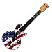Patriotic Desgin Wii Guitar Hero III Gibson Les Paul Guitar Controller Skin Decal Sticker