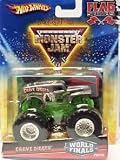 Grave Digger (Chrome) - 25th Anniversary World Finals Edition #70/75 2010 Hot Wheels Monster Jam Truck 1:64 Scale