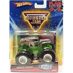 Grave Digger (Chrome) - 25th Anniversary World Finals Edition #70 75 2010 Hot Wheels Monster Jam... by 