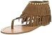 Steve Madden Women's Klingee Ankle-Strap Sandal,Cognac Suede,10 M US