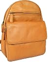New ladies/girls Visconti tan/sand soft leather backpack organiser bag 01433