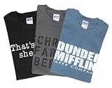 The Office Adult T-Shirt Gift Set 3-Pack - Dunder Mifflin Paper Co, Thats What She Said, Schrute Farms Beets