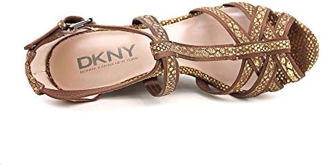 DKNY Women's Linda Platform Sandals in Bronze Size 10