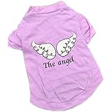 PanDaDa Puppy Pet Dog Wing T Shirt Vest Apparel Clothes Coat Costume Purple ...