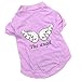PanDaDa Puppy Pet Dog Wing T Shirt Vest Apparel Clothes Coat Costume Purple ...