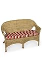 Wicker Settee Cushion 2.5"hx41"wx18"d Native Stripe