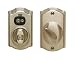 Schlage BE367FCAM619 Satin Nickel Electronic Security Camelot Computer Managed Programmable Electron