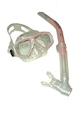 Silicone Pro Snorkel & Mask Set Pastel Pink