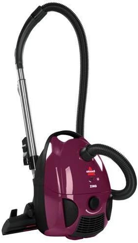 BISSELL Zing Bagged Canister Vacuum, Purple, 4122, New