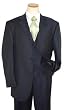 Extrema by Zanetti Navy Blue With Lime Pinstripes Super 150'S Italian Wool Wideleg Suit Extrema by Zanetti Navy Blue With Lime Pinstripes Super 150'S Italian Wool Wideleg Suit