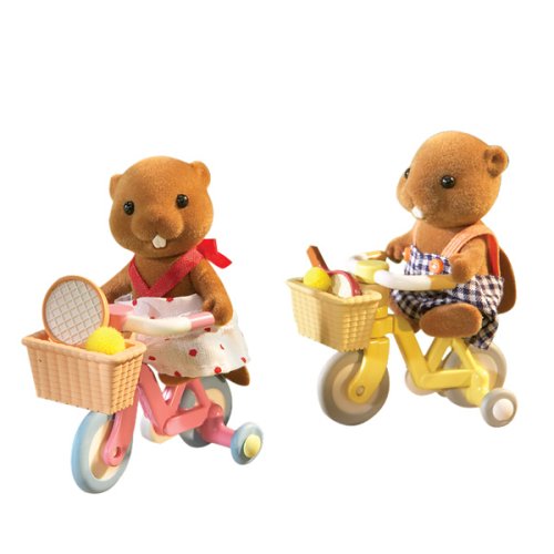 Calico Critters Zach and Sandy's Bike Riding Adventure
