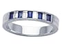 0.75 (3/4) cttw Karina B(tm) Genuine Sapphire Band LIFETIME WARRANTY