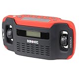 Duronic Apex Digital Display Wind-Up Solar Powered AM/FM Radio Alarm Clock Torch Phone Charging Function - NEVER NEEDS BATTERIES
