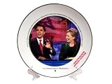 Barack Obama and Hillary Clinton Primaries Commemorative Plate