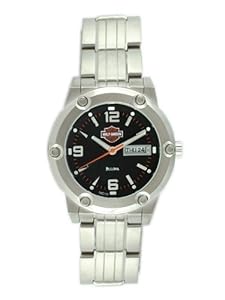 Harley-Davidson® Men's Bulova® Watch. Matte Black Dial. 76C110