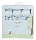 Angel Dear Pair and a Spare 3 Piece Blanket Set, Blue Hippo