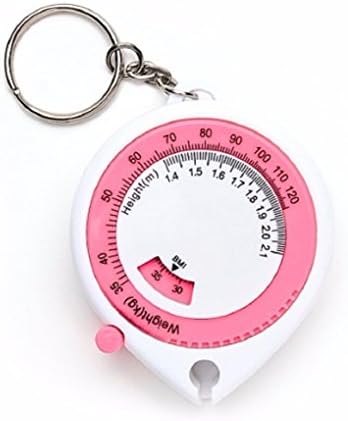 JHMALL.Weight Loss Tape measure. Diet. size. BMI. White. pink. body. 150cm. 59 Inch. Scales. Soft Fabric Cloth Tape Measure Ruler. Dual Sided. Weight Loss.