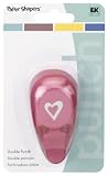 EK Success Small Paper Shaper Double Punch CURVY HEART For Scrapbooking, Card Making Craft Projects