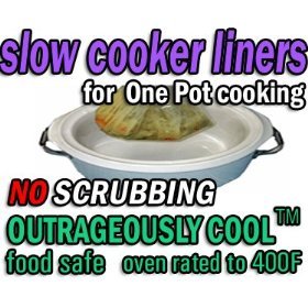 100 Liners EZPANS Special Hi Temp Crockpot Liners and Slowcooker Bags- NO MORE SCRUBBING OR SOAKING