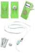 CELLET GREEN SILICONE RUBBER SKIN CASE (with optional belt clip and strap) for iPOD NANO GERERATION 2