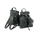 Maxam Patched Leather Backpack Purse