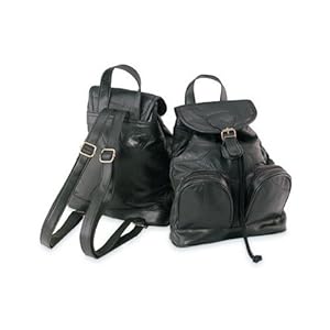 Maxam®Italian MosaicTM Design Genuine Lambskin Leather Backpack/Purse
