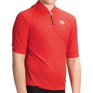 Giordana 2011 Youth Strada Junior Cycling Jersey - Red - (GI-SSYJ-SOLI-REDD)