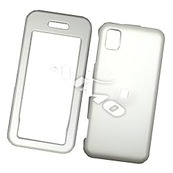 Samsung Instinct M800 Snap On Protector Hard Case Solid Cover Pearl White