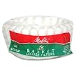 Melitta Basket Coffee Filters, White (8 to12 Cup), 50-Count Filters (Pack of 12)